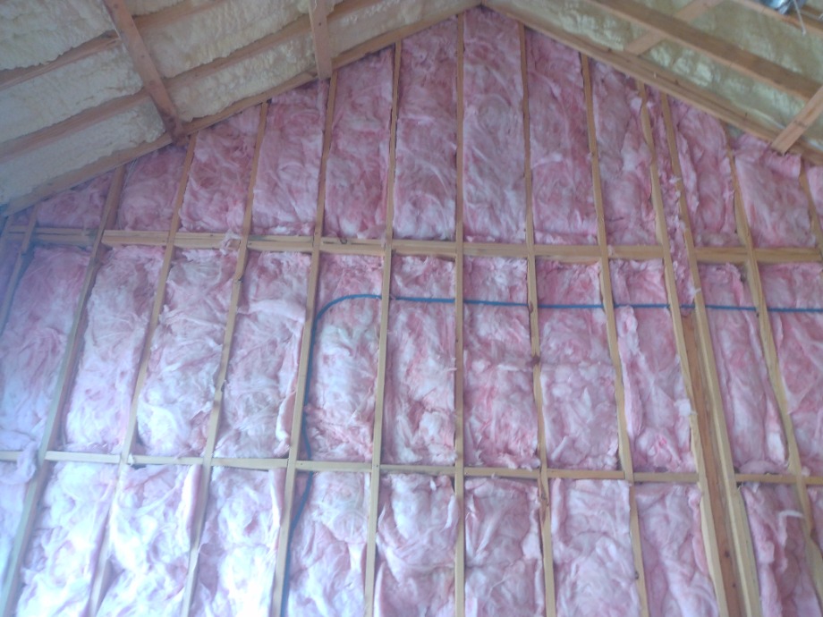 Insulation batts and spray foam Fireplace Sales 