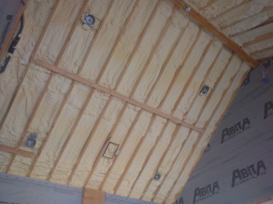 Insulation batts and spray foam Fireplace Sales 